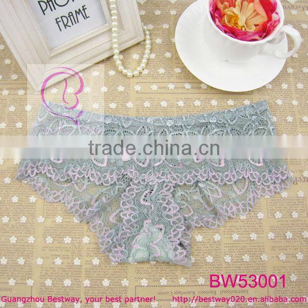 Girls transparent lace underwear