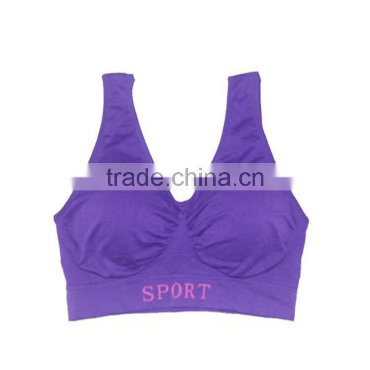 2014 Ladies seamless black sport camisole tops