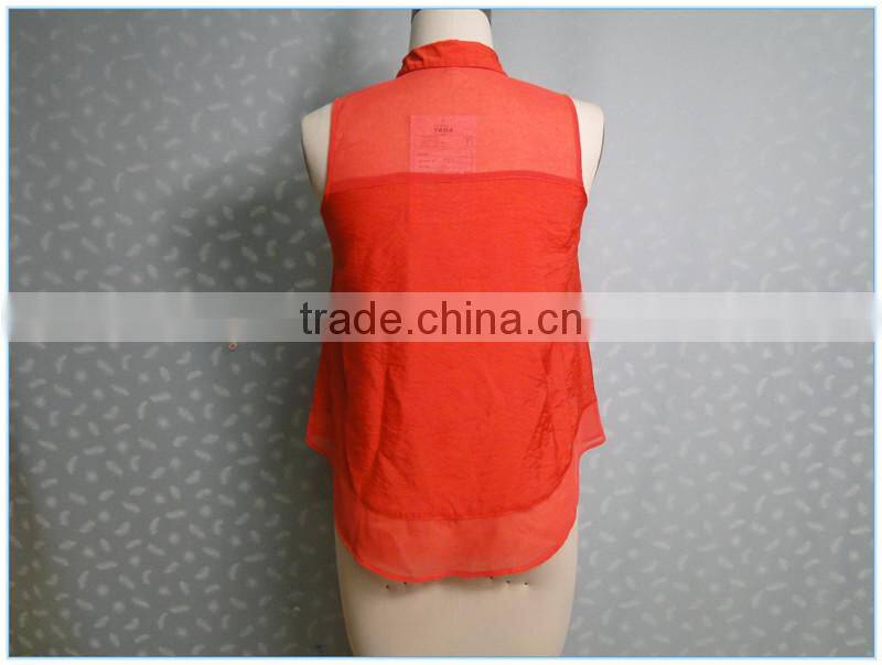 2016 New Ladies Sexy Red Wholesale Tank Top