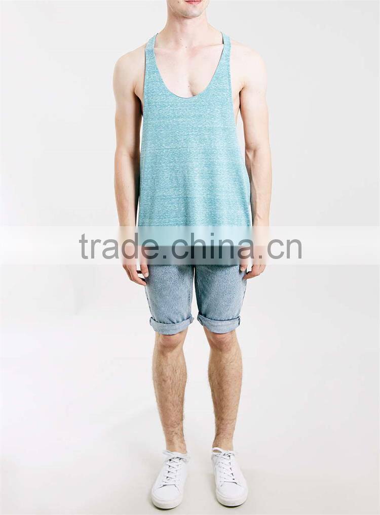 Stringer custom made plain 100% cotton wholesale bodybuilding stringer singlet in bulk