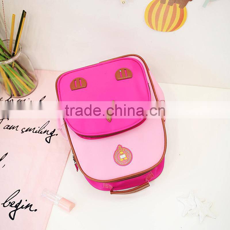 school backpack kids baby zippers stars prints bags for children PU