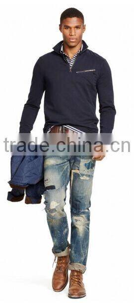 Biker Jeans Fashion Denim trousers(LOTK015)