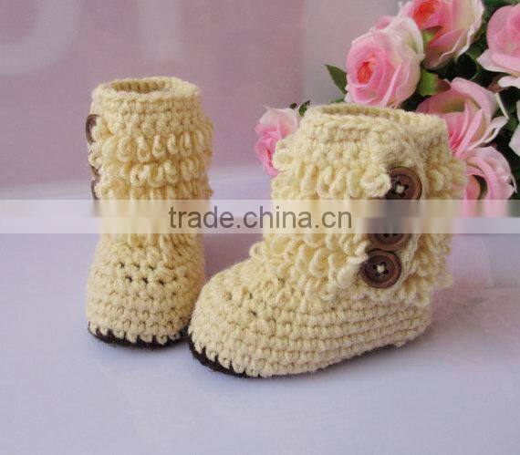 2015 Winter Hot Coming Baby Girl Knitted Booties,Handmade Kids Toddlers Shoes