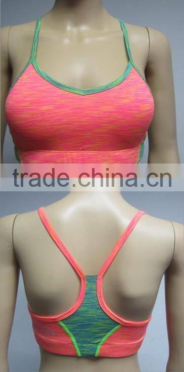 Wholesale Ladies Sexy Colorful Women's Gym Workout Tube Bra Sportswear