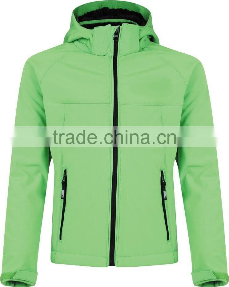 mens european style winter softshell jackets with full-zip
