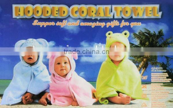 2016 new China supplier cute hooded baby blanket