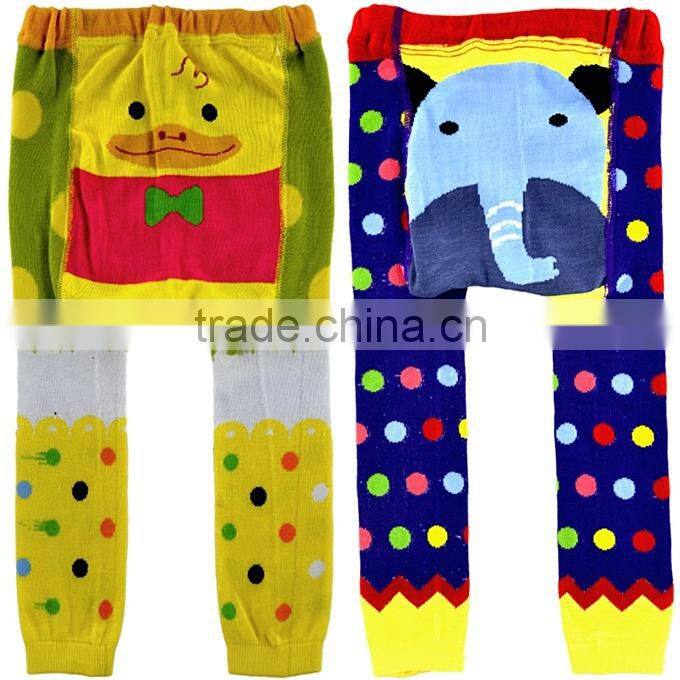 2016 Fall Newest Fashion Baby Girls And Boys PP Pants Cotton With Milk Cow Cartoon Pattern Knit Children Leggings SC40822-12
