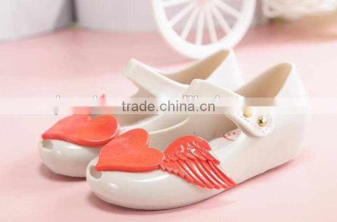 soft melissa shoes for girls, heart design mini melissa shoes
