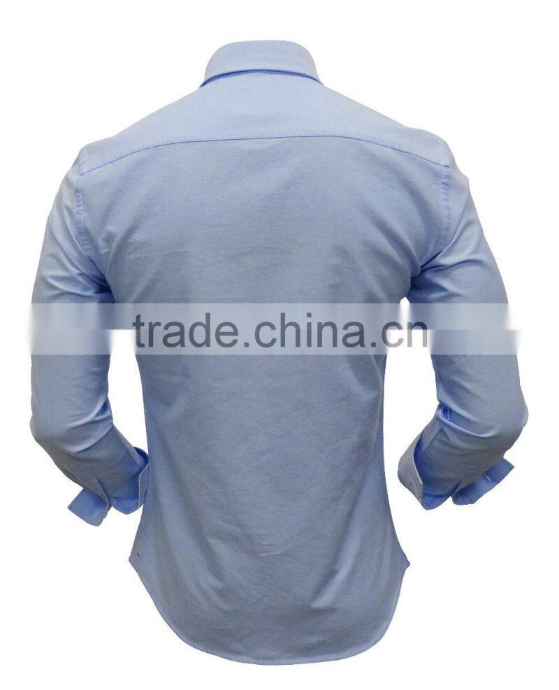 2017 new design London collar special placket and pocket Oxford men shirts