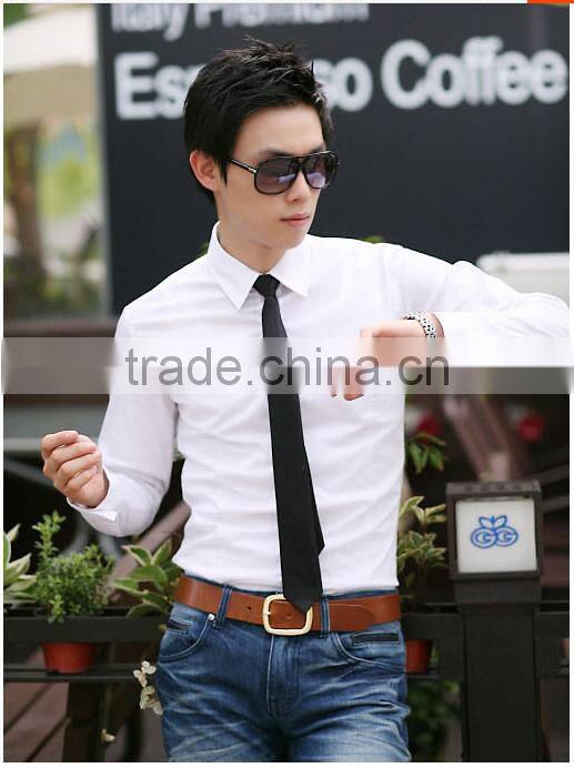 fashion design long sleeve slim fit casual shirt for men