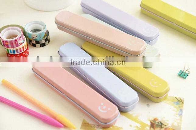 Multi colors Metal Pencil Box / Magnetic Pencil Box for Teenager