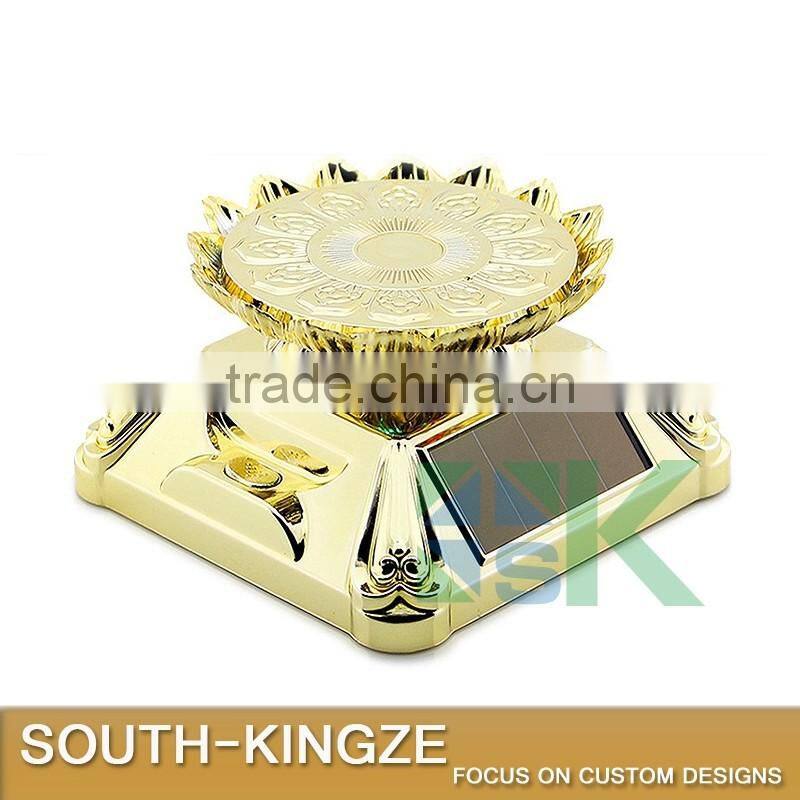 Silver/Gold Asia Buddihism Lightable Cubid Square Base Mobile Phone Display Stand