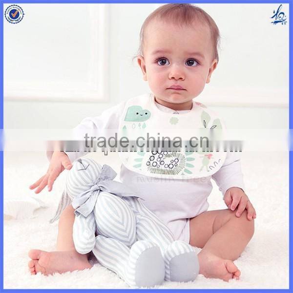 Super soft cartoon design disposable cotton baby bib manufacturer