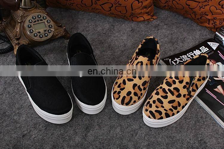 Wholesale black horse hair sneakers mens casual shoes sneakers