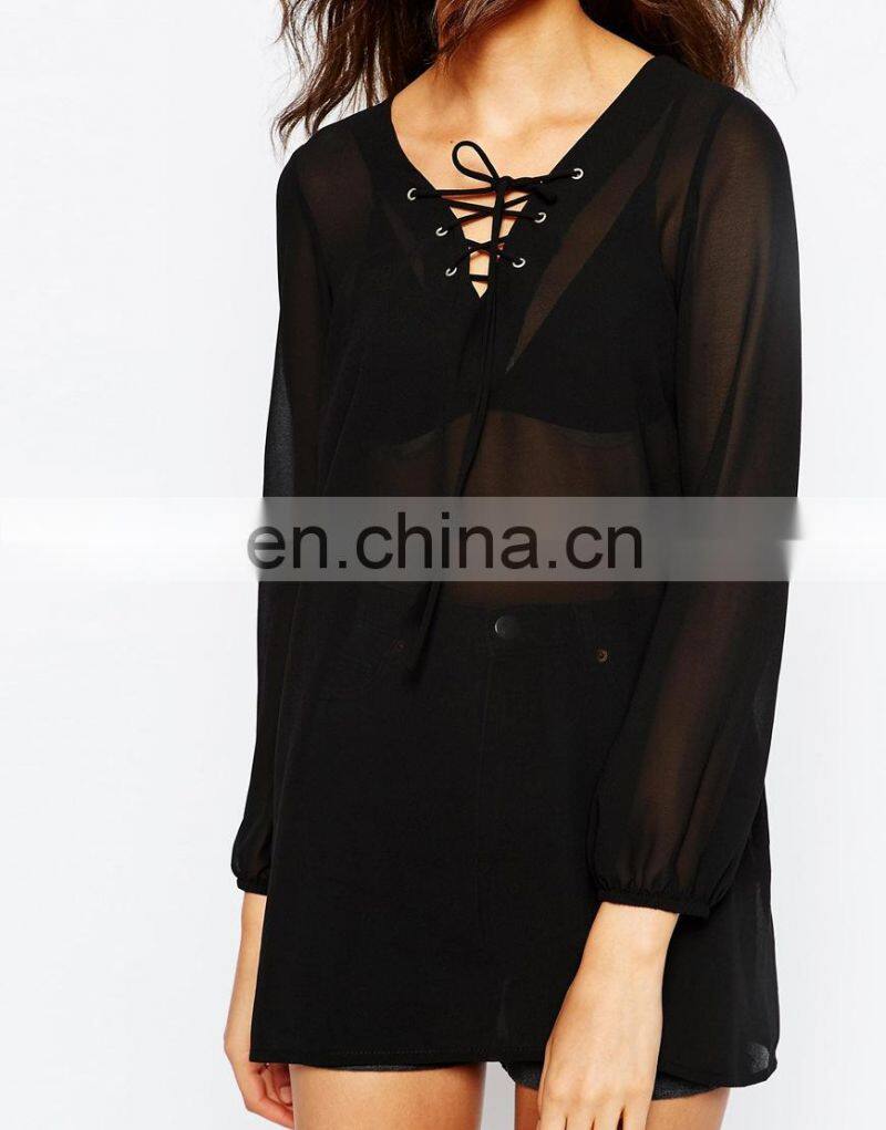 Guangzhou Clothing Manufacturer OEM Service Supply Type Office Uniform Blouse Design