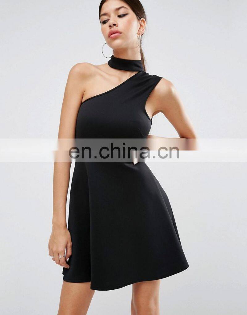 2017 bodycon one shoulder dress high fashion design