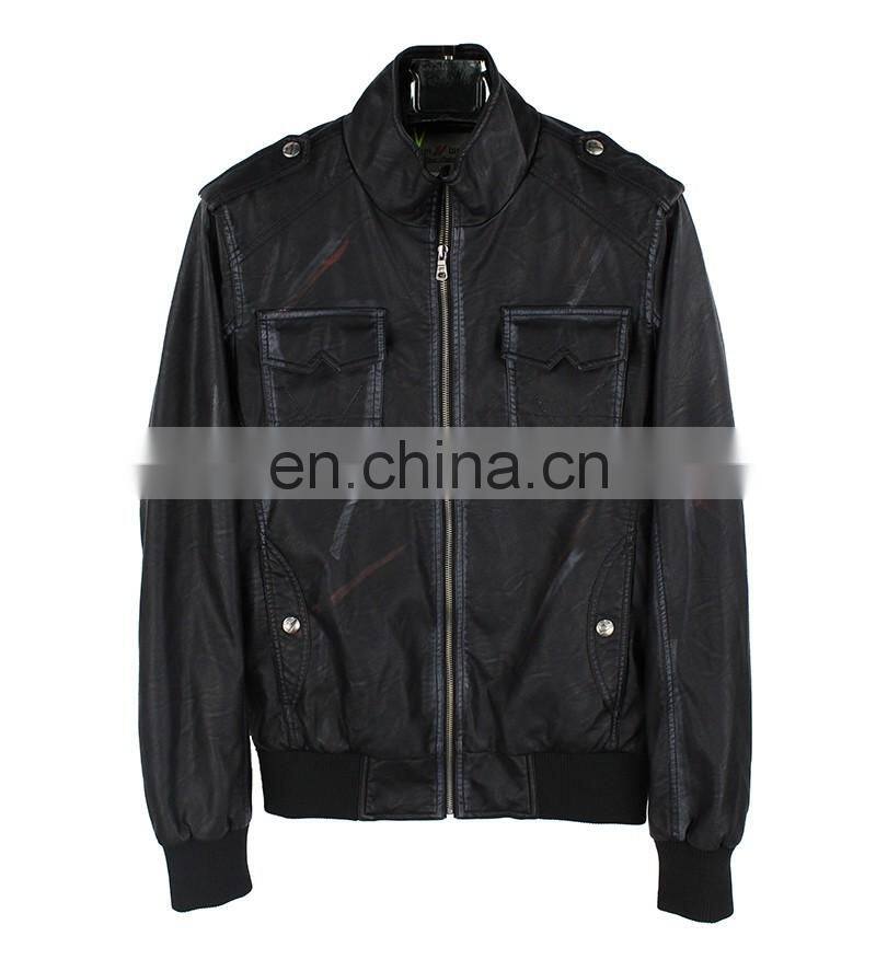 2016 custom men's winter jacket , men casual Motorcycle Leather Jackets