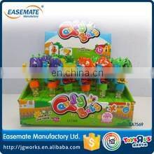 Mini promotional toys plastic bottle toys flashlight candy