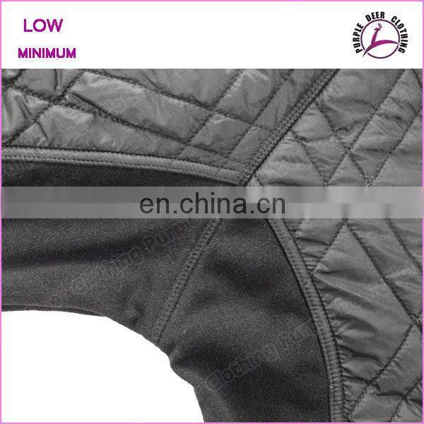 Women wear black quilted apparel embroidered women jacket