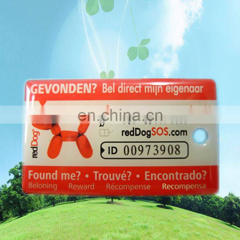 Epoxy printed aluminum tag, metal tag, metal tag Offset Printing