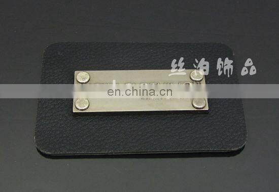 metal labels and tags Custom Zinc Alloy Badge Metal Tag