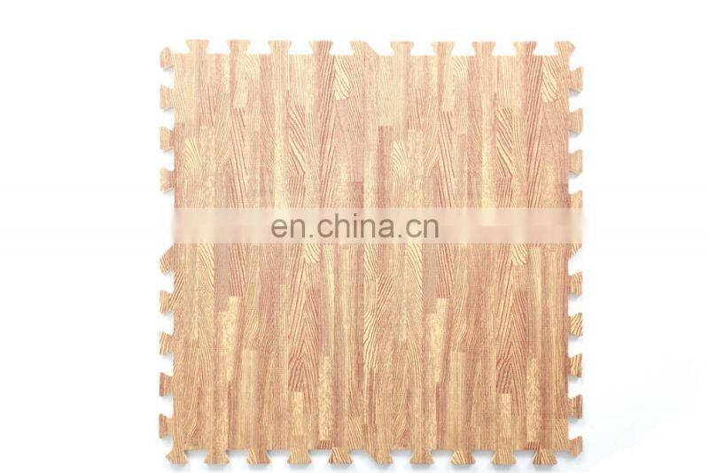 EVA Interlocking Exercise Wooden Forest Puzzle Play Foam Floor Mat