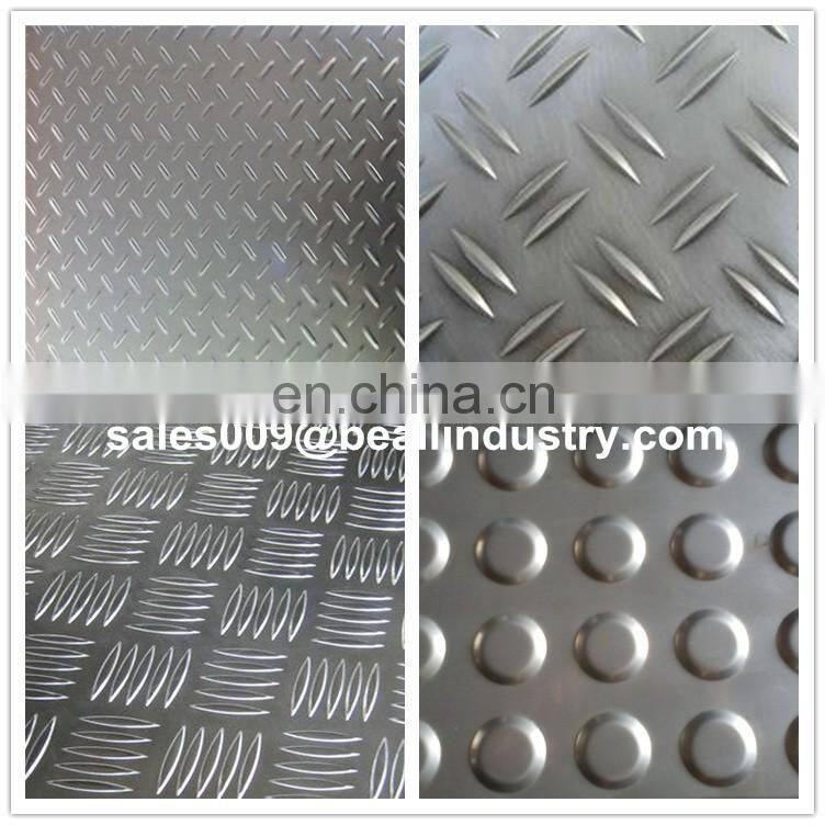 High Quality 316L 2B Stainless Steel Checkered Plate Price 1mm/2mm/3mm Thickness