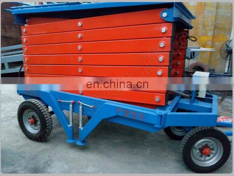 7LSJY Shandong SevenLift cheap ce mobile genie scissors elevator hydraulic ladder lift 20m
