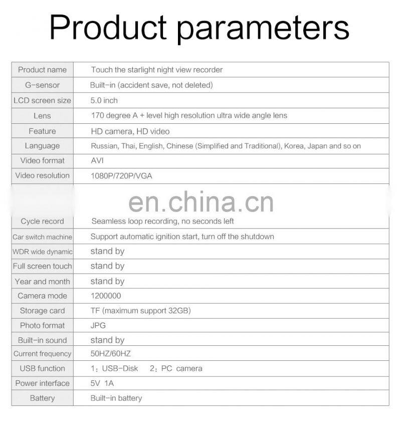 factory price car digital rearview mirror Driver Recorder 4.3 inch car rear view mirror monitor for BMW F64