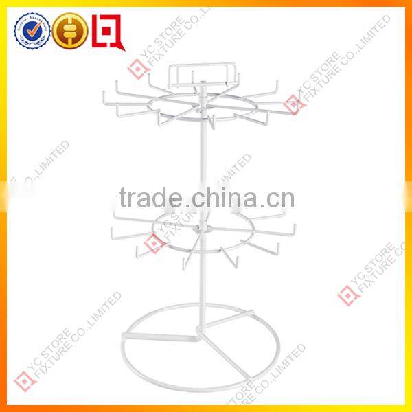 2014 fashion new design metal floor wire rack for accessories stores