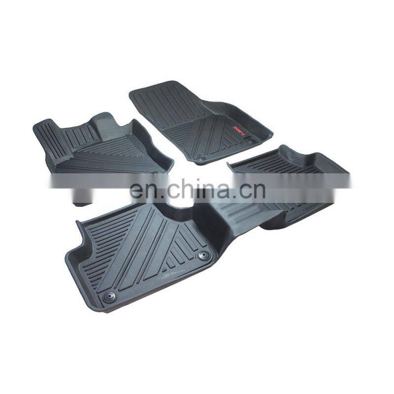 Customized Car Floor Mats for T-Roc Luxury Rubber Auto Carpet 3D Non-Skid Full Set Car Liners