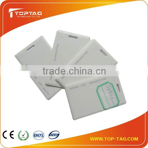 ISO standard clamshell cards with number, UHF Rfid Cards, PVC contactless card