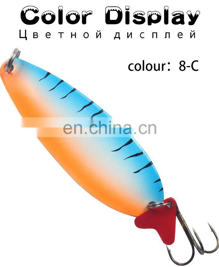 New design 32g Artificial baits rotating lure sequins metal sequin spinner spoon fishing lures