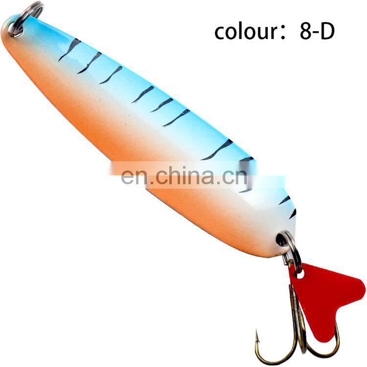 New design 32g Artificial baits rotating lure sequins metal sequin spinner spoon fishing lures