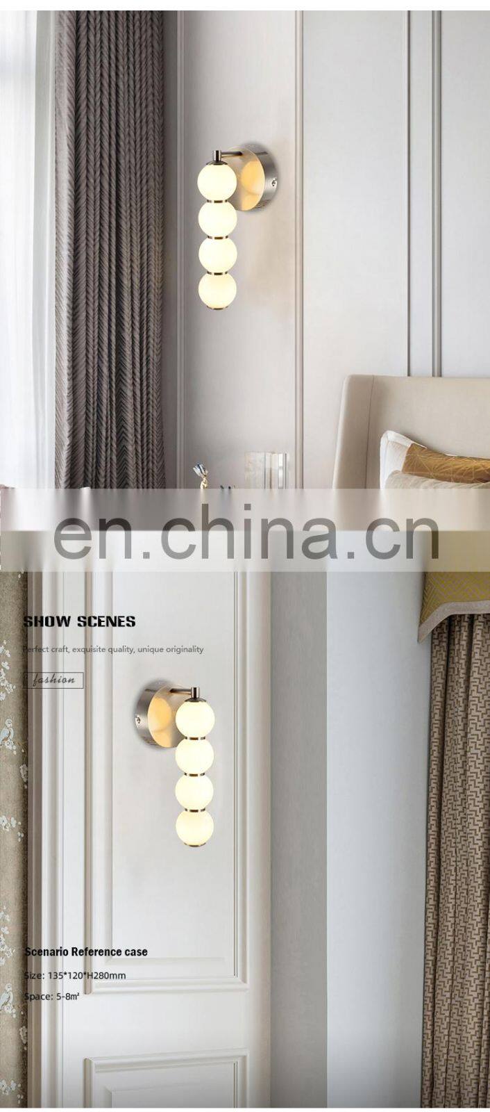 HUAYI Hot Selling Acrylic Simple Style Indoor Loft 10w Modern Decoration LED Wall Lamp