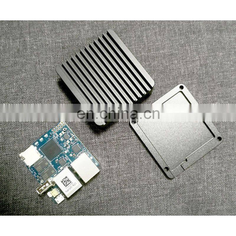 Mini Router Dual Ethernet Ports 32G Flash Memory Built-in English System with Power Supply NanoPi R2S