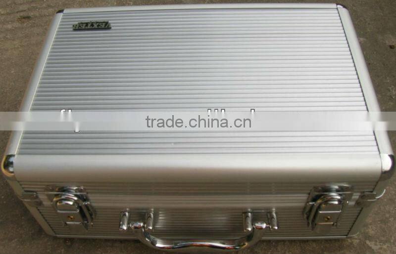 aluminum alloy camera case with safe lock and high density foam lining