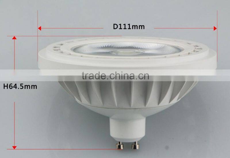 INNOVALIGHT Best Lens 40 Degree COB 15W GU10 AR111 LED Spotlight