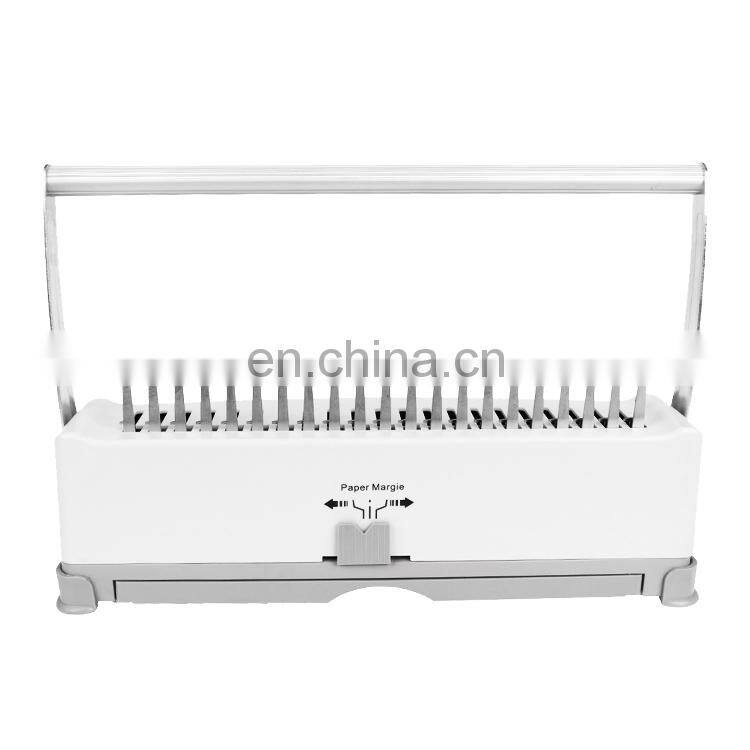 Top Quality Manual Small Binder Machine Office A4 Size Comb Binder 21 Holes Paper Book Binding Machine