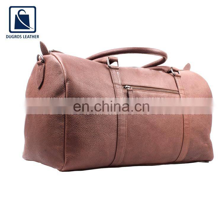 Factory Wholesale Genuine Leather Luggage Travel Bag at Attractive Price