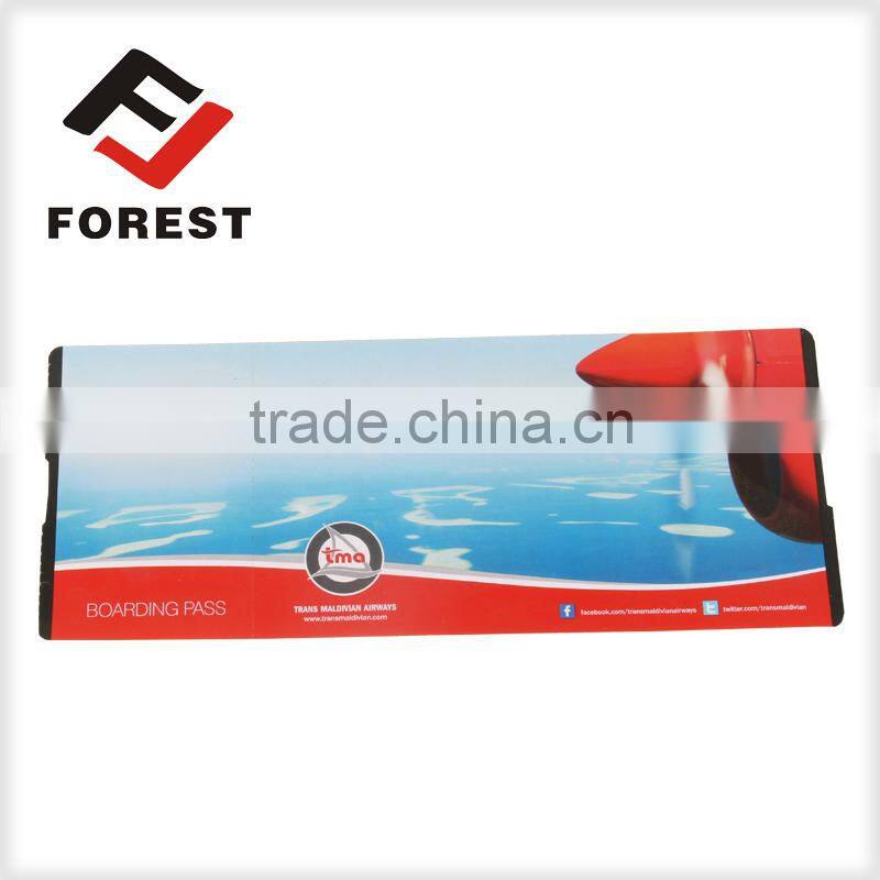 customized cheapest airline boarding pass, supply thermal paper flight tickets, air tickets printing