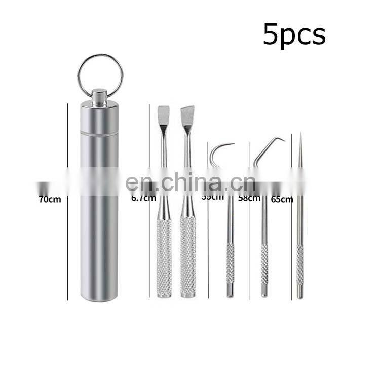 Amazon Reusable Metal Toothpicks Suits Portable Stainless Steel Toothpicks Pocket Set With Holder
