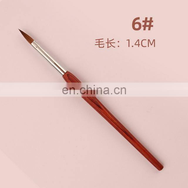 Amazon Topsale Premium Custom Acrylic Nail Brush 100% Kolinsky Nail Brush