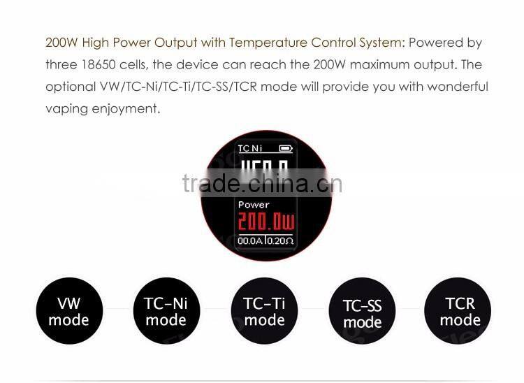 2016 Wholesale Original Wismec Reuleaux RX200S TC Mod with 200W with TFV8