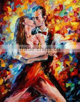 dancing people modern oil painting