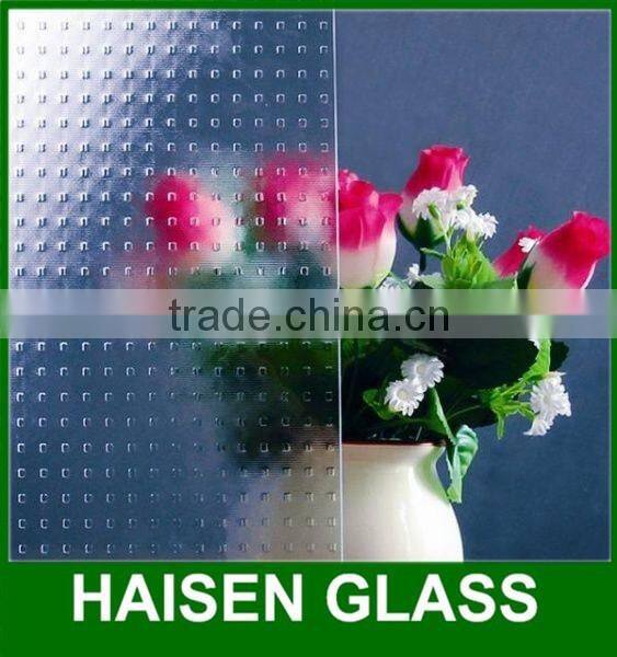 clear/green/yellow FLora figured glass/patterned glass