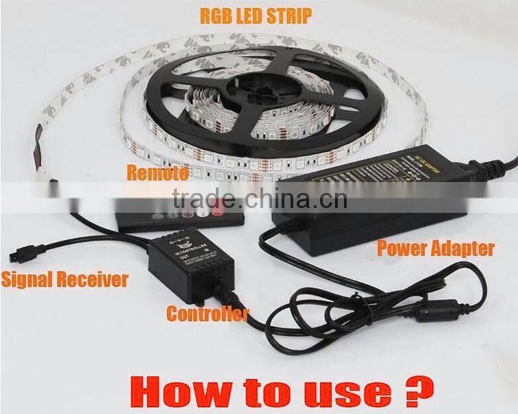 DC12V IR Music Controller with 20 Keys Remote for RGB LED Strip Light