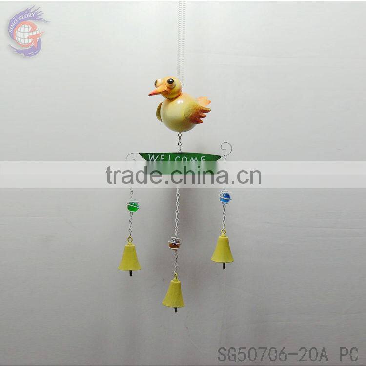 WELCOME sign ornaments of hanging room decorations with metal garden wind chime