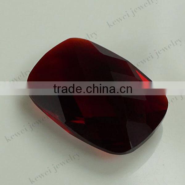 Glass stone hot sale synthetic gemstone bead for wedding dresses
