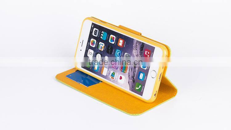 Factory Wholesale leather phone case for iphone 6 plus case phone accessory